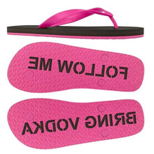 Load image into Gallery viewer, Follow ME Bring Vodka Sand Imprint Flip Flops-birthday-gift-for-men-and-women-gift-feed.com
