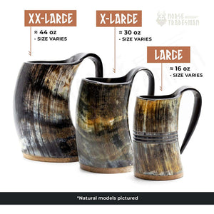 Genuine Viking Drinking Horn Mug-birthday-gift-for-men-and-women-gift-feed.com