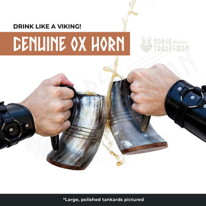 Genuine Viking Drinking Horn Mug-birthday-gift-for-men-and-women-gift-feed.com