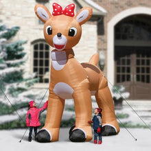 Load image into Gallery viewer, Giant Inflatable Rudolph the Red-Nosed Reindeer Christmas Decoration-birthday-gift-for-men-and-women-gift-feed.com
