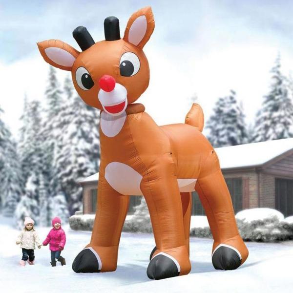 Giant Inflatable Rudolph the Red-Nosed Reindeer Christmas Decoration-birthday-gift-for-men-and-women-gift-feed.com