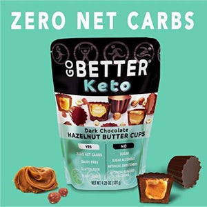 GO BETTER No Carbs Gluten Free Keto Dark Chocolate Cups-birthday-gift-for-men-and-women-gift-feed.com