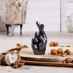 Gold Middle Finger Candle-birthday-gift-for-men-and-women-gift-feed.com