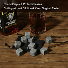 Load image into Gallery viewer, Granite Whisky Stones Reusable Ice Cubes For Drinks-birthday-gift-for-men-and-women-gift-feed.com
