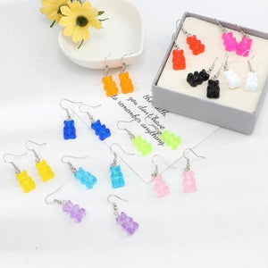 Gummy Bear Dangle Earrings for Girls-birthday-gift-for-men-and-women-gift-feed.com