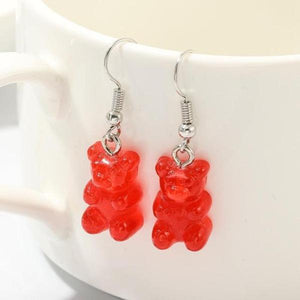 Gummy Bear Dangle Earrings for Girls-birthday-gift-for-men-and-women-gift-feed.com