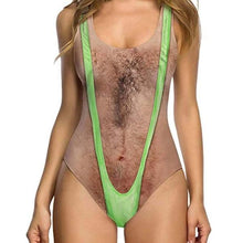 Load image into Gallery viewer, Hairy Chest Printed Funny One Piece Swimsuit-birthday-gift-for-men-and-women-gift-feed.com
