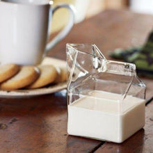 Load image into Gallery viewer, HALF PINT Glass Milk Carton Creamer-birthday-gift-for-men-and-women-gift-feed.com
