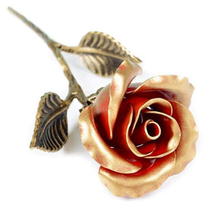 Hand Forged Iron Rose-birthday-gift-for-men-and-women-gift-feed.com