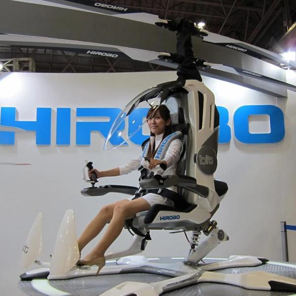 HIROBO BIT One-Person Electric Helicopter-birthday-gift-for-men-and-women-gift-feed.com