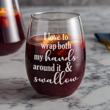 Load image into Gallery viewer, I Love To Wrap Both My HANDS Funny Wine Glass-birthday-gift-for-men-and-women-gift-feed.com
