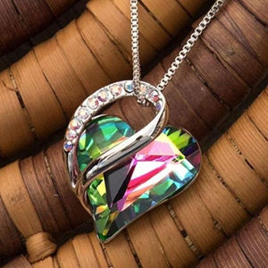 Infinity Love Heart Pendant Necklace for Women-birthday-gift-for-men-and-women-gift-feed.com