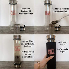 Load image into Gallery viewer, Insulated Glass Bottle with Tea Strainer-birthday-gift-for-men-and-women-gift-feed.com
