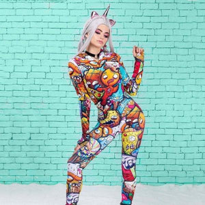 Junk Food Apocalypse Onesie Anime Cosplay Jumpsuit-birthday-gift-for-men-and-women-gift-feed.com