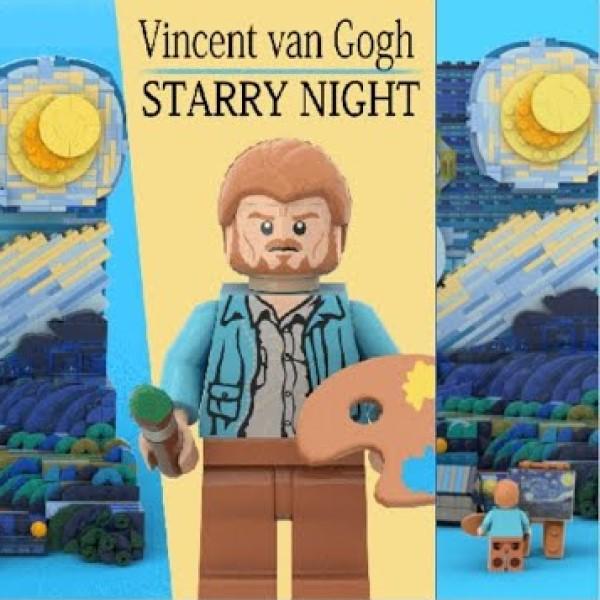 LEGO Vincent Van Gogh The Starry Night-birthday-gift-for-men-and-women-gift-feed.com