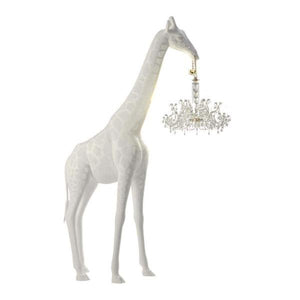 Life Size Giraffe in Love Chandelier in White-birthday-gift-for-men-and-women-gift-feed.com