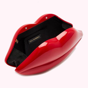 Lulu Guinness Women Red Lips Clutch Bag-birthday-gift-for-men-and-women-gift-feed.com