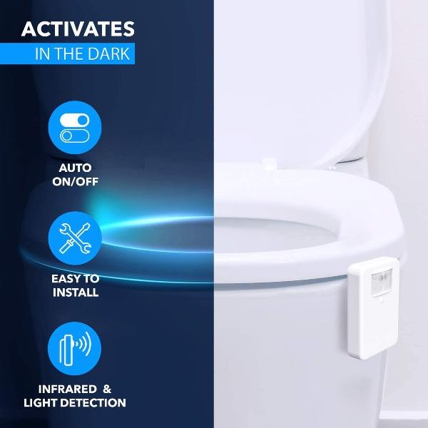Bowl Brite - Motion Sensor Detected Toilet Bowl Night Light