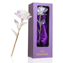 Load image into Gallery viewer, Luxury 24K Gold Rainbow Rose in a Box-birthday-gift-for-men-and-women-gift-feed.com
