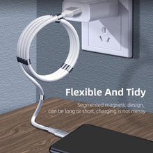 Load image into Gallery viewer, Magnetic Self Coiling Charging Cable USB Lighting-birthday-gift-for-men-and-women-gift-feed.com
