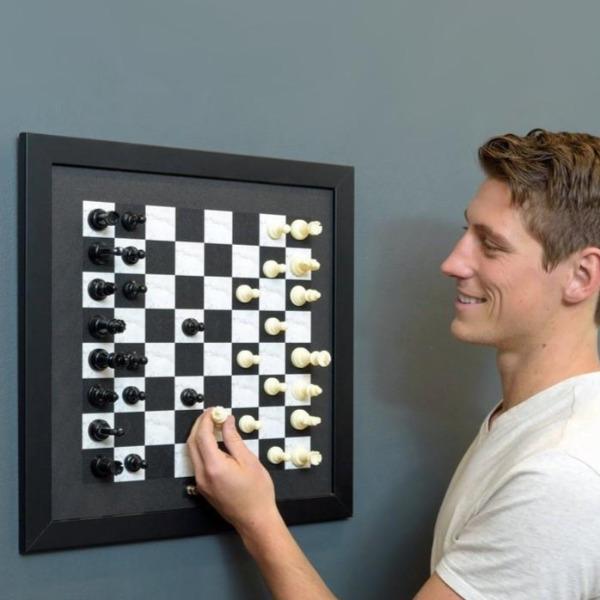 Magnetic Wall Chess Board Game-birthday-gift-for-men-and-women-gift-feed.com