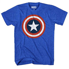 Load image into Gallery viewer, Marvel Captain America Shield T-Shirt-birthday-gift-for-men-and-women-gift-feed.com
