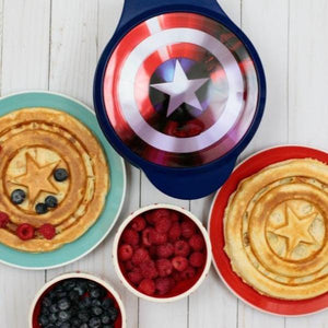 Marvel Captain America Shield Waffle Maker-birthday-gift-for-men-and-women-gift-feed.com