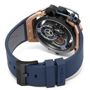 Mazzucato RIM Reversible Automatic Rose Gold Blue-birthday-gift-for-men-and-women-gift-feed.com