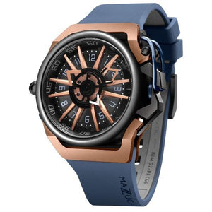 Mazzucato RIM Reversible Automatic Rose Gold Blue-birthday-gift-for-men-and-women-gift-feed.com