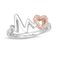 Load image into Gallery viewer, Medical Heartbeat Wave With Heart Ring Jewelry Gift-birthday-gift-for-men-and-women-gift-feed.com
