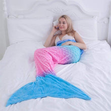 Load image into Gallery viewer, Mermaid Tail Blanket for Kids Teens Adults-birthday-gift-for-men-and-women-gift-feed.com
