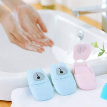 Load image into Gallery viewer, Mini Portable Disposable Travel Soap Paper Sheets-birthday-gift-for-men-and-women-gift-feed.com
