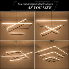 Load image into Gallery viewer, Modern Square LED Chandelier-birthday-gift-for-men-and-women-gift-feed.com
