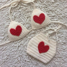 Load image into Gallery viewer, Mommie and Me Crochet Hearts Bikini and Crop Top-birthday-gift-for-men-and-women-gift-feed.com
