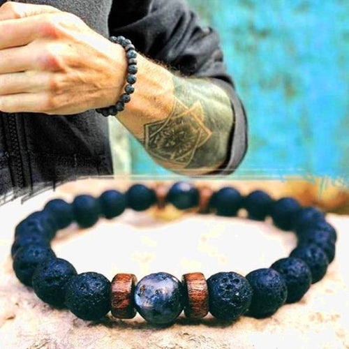 Natural Lava Bracelet with Essential Oils For Men-birthday-gift-for-men-and-women-gift-feed.com