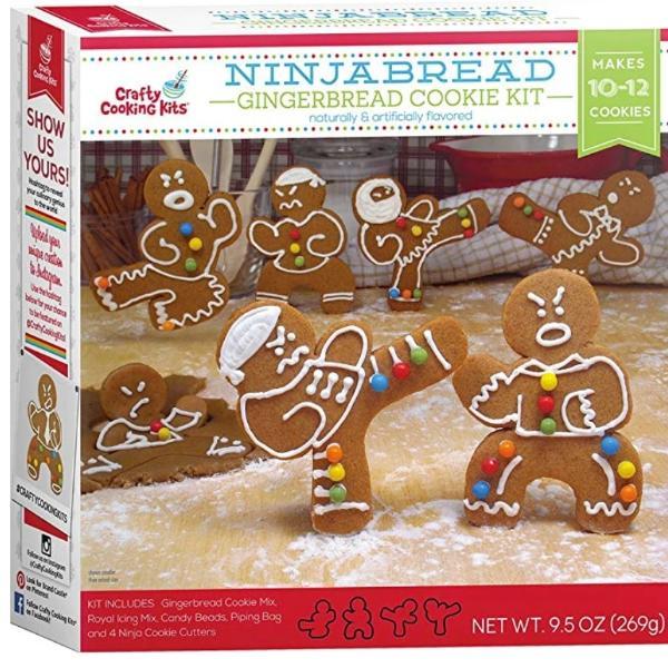 Ninja Gingerbread Cookie Kit-birthday-gift-for-men-and-women-gift-feed.com