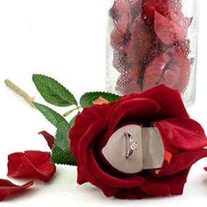 Noble Rose Heart Flower Ring Box-birthday-gift-for-men-and-women-gift-feed.com