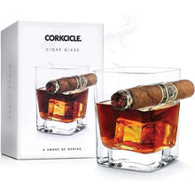 Load image into Gallery viewer, Old Fashioned Corkcicle Cigar Rest Glass-birthday-gift-for-men-and-women-gift-feed.com
