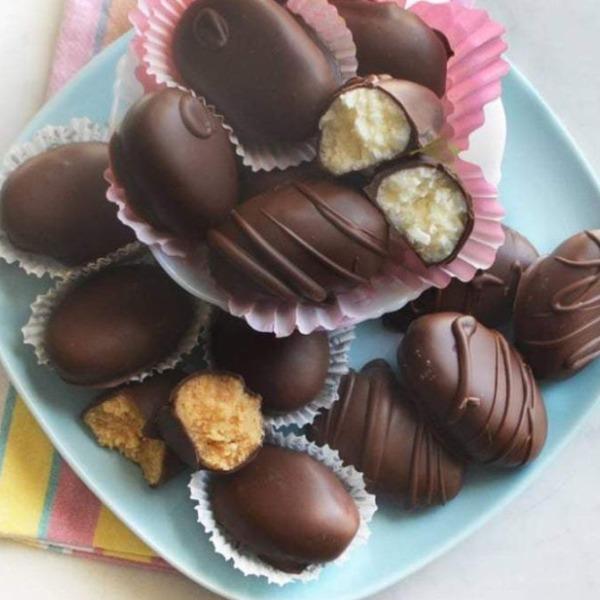 Peanut Butter and Coconut Filled Chocolate Egg-birthday-gift-for-men-and-women-gift-feed.com