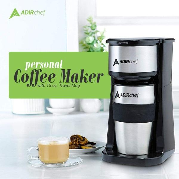 Personal Coffee Maker with Coffee Tumbler-birthday-gift-for-men-and-women-gift-feed.com