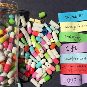 Pill Capsule Letters Message in a Bottle-birthday-gift-for-men-and-women-gift-feed.com