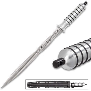 Quad Edged Blade Titanium Spiral Dagger-birthday-gift-for-men-and-women-gift-feed.com