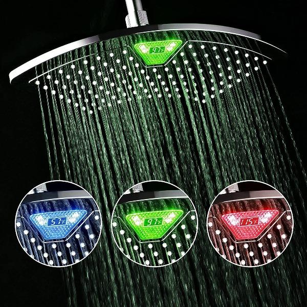 Rainfall Shower Head with Color Changing LED-birthday-gift-for-men-and-women-gift-feed.com