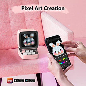 Retro Pixel Art Game With Bluetooth Speaker Super Bass-birthday-gift-for-men-and-women-gift-feed.com