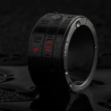 Load image into Gallery viewer, Ring Clock Black with Red LEDs-birthday-gift-for-men-and-women-gift-feed.com
