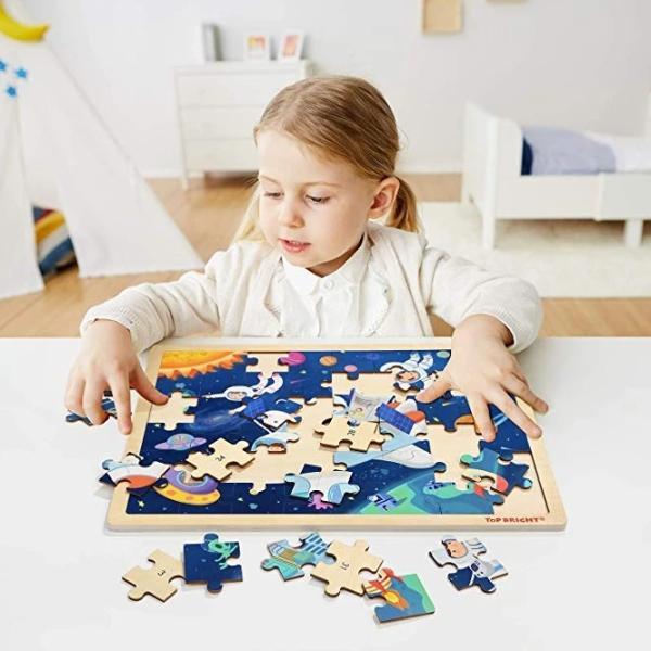 Rocket Wooden Jigsaw Puzzles-birthday-gift-for-men-and-women-gift-feed.com