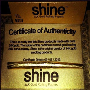 SHINE Papers 24k Gold Rolling Papers-birthday-gift-for-men-and-women-gift-feed.com