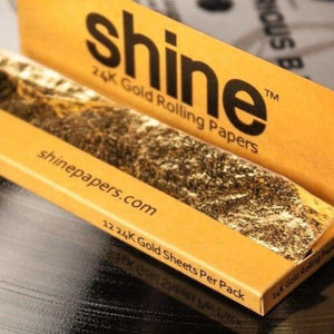 SHINE Papers 24k Gold Rolling Papers-birthday-gift-for-men-and-women-gift-feed.com