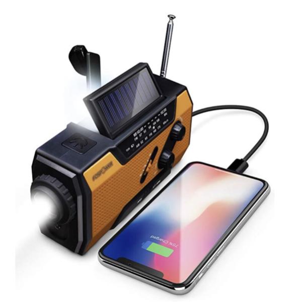 Solar Hand Crank Portable Radio-birthday-gift-for-men-and-women-gift-feed.com