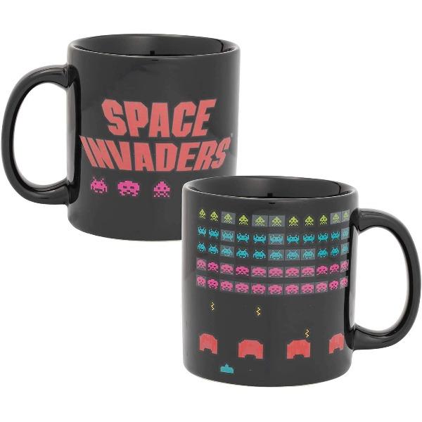 Space Invaders Heat Reactive Ceramic Mug-birthday-gift-for-men-and-women-gift-feed.com